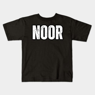 Noor Name Gift Birthday Holiday Anniversary Kids T-Shirt